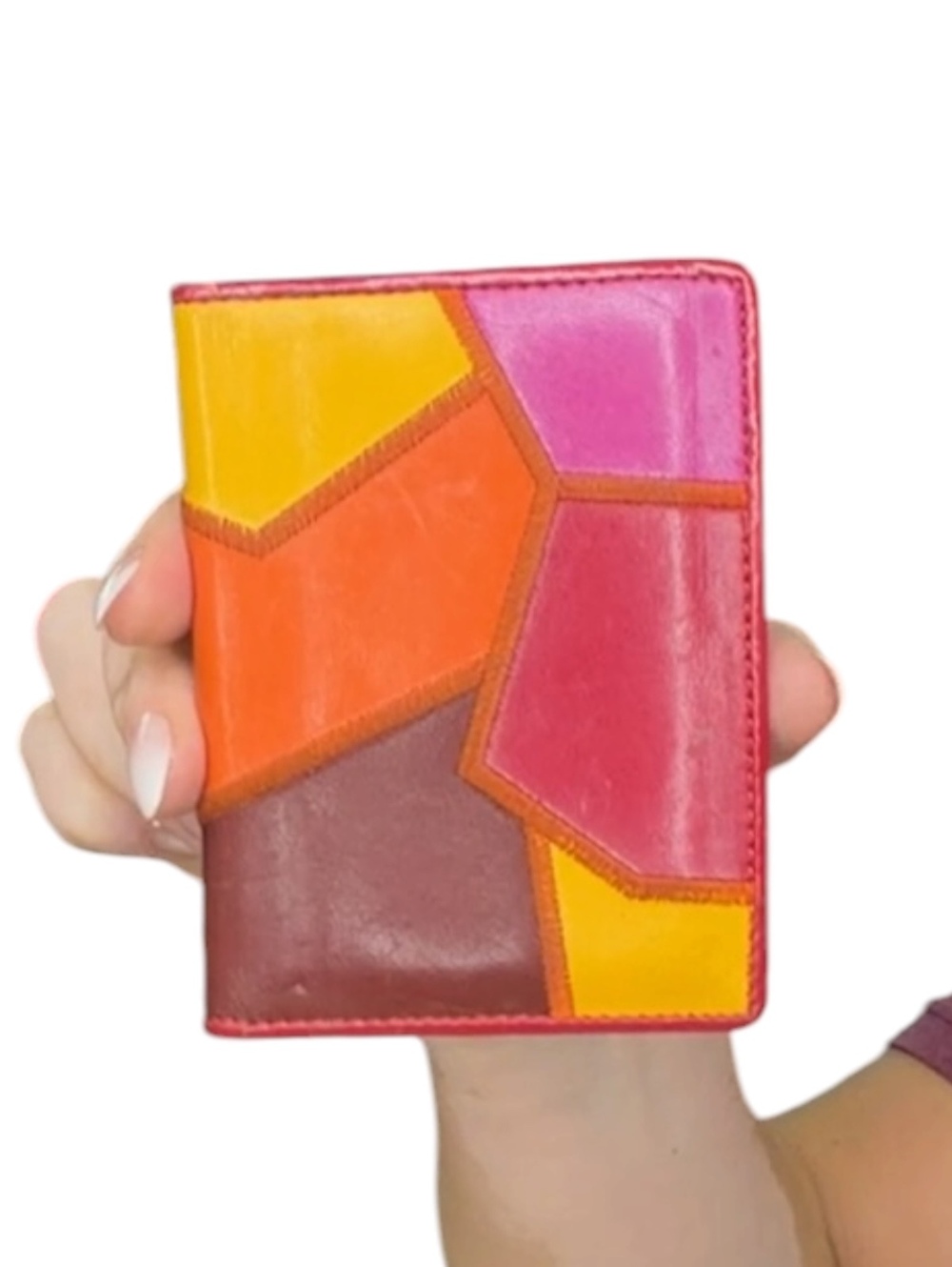Yves Saint Laurent Vintage Color Block Leather Wallet - Picture 10 of 10